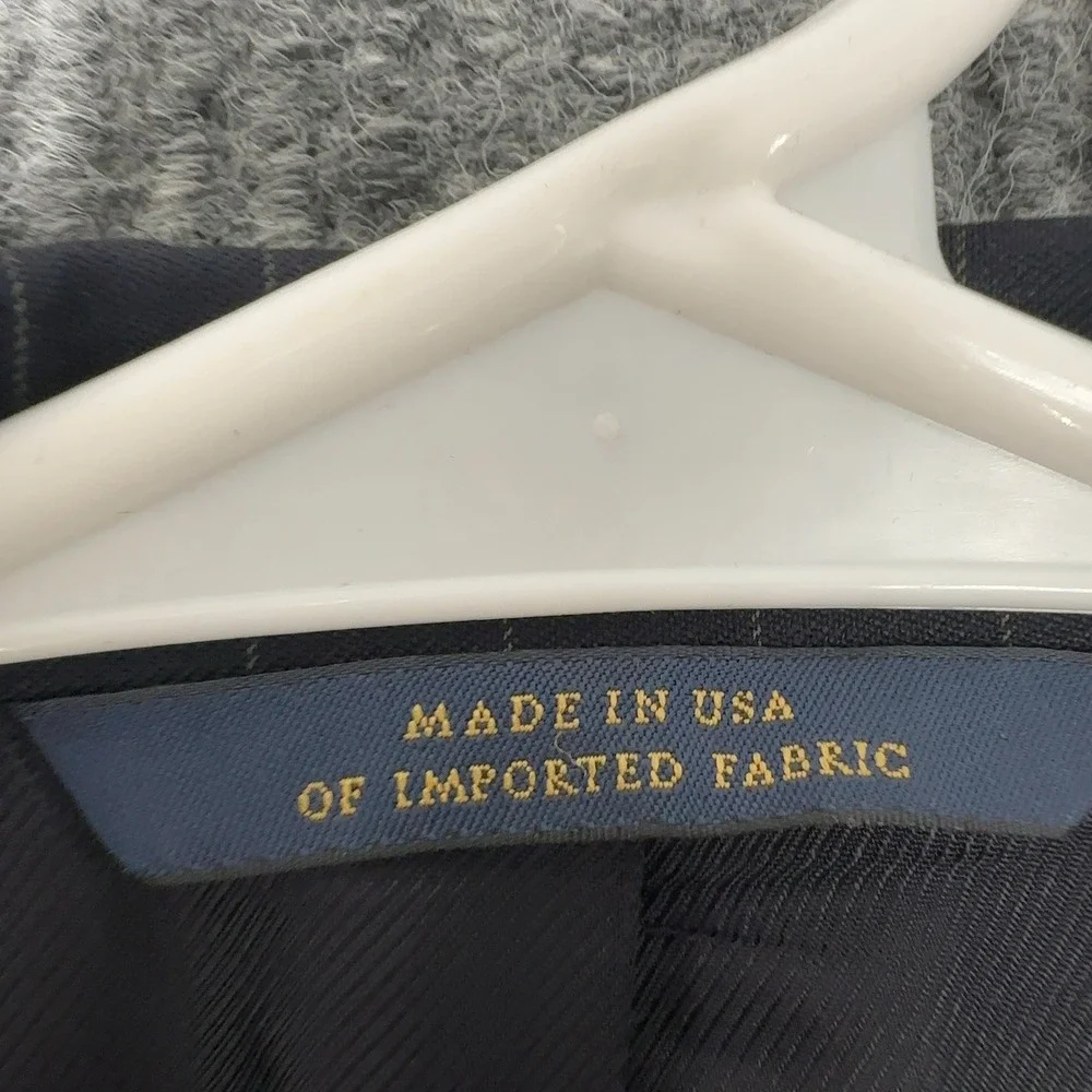 Brooks Brothers 1818 Fitzgerald Blazer Mens 42R Navy Pinstripe‎ Wool Suit Jacket